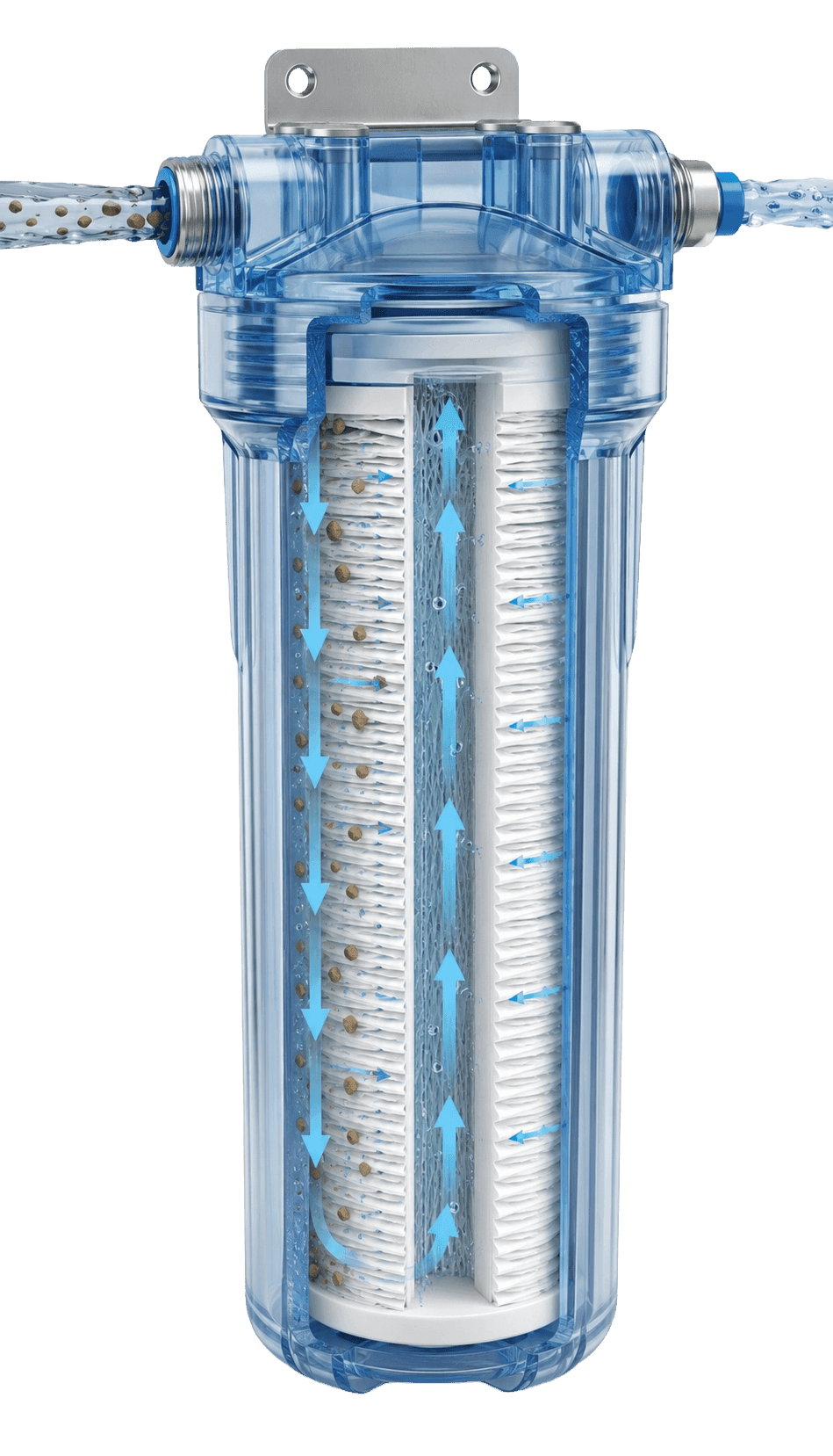 Sediment filter cutaway