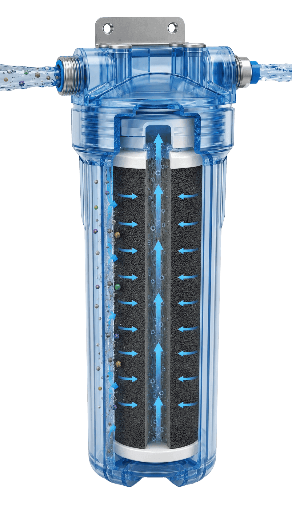 Carbon block cutaway
